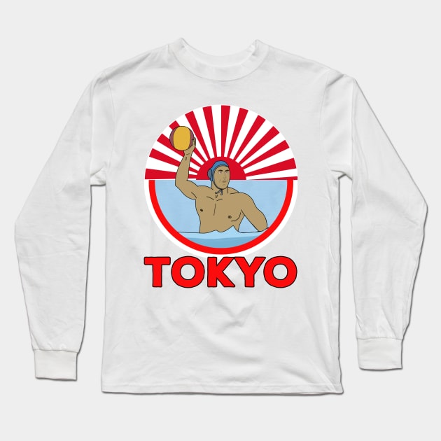 Water Polo 2020 2021 Tokyo Long Sleeve T-Shirt by DiegoCarvalho